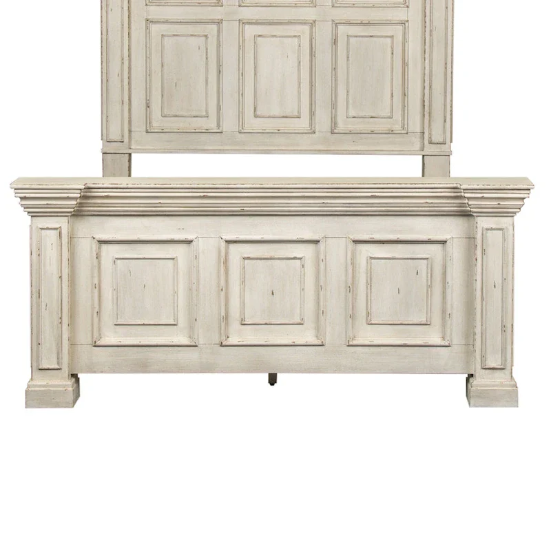 Big Valley Whitestone Distressed Queen Panel Bed