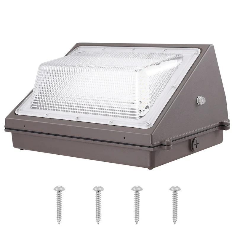 LED Wall Pack Lights, Commercial Outdoor Lights Security Lighting Fixture, with Intelligent Light Sensing 240 LED beads