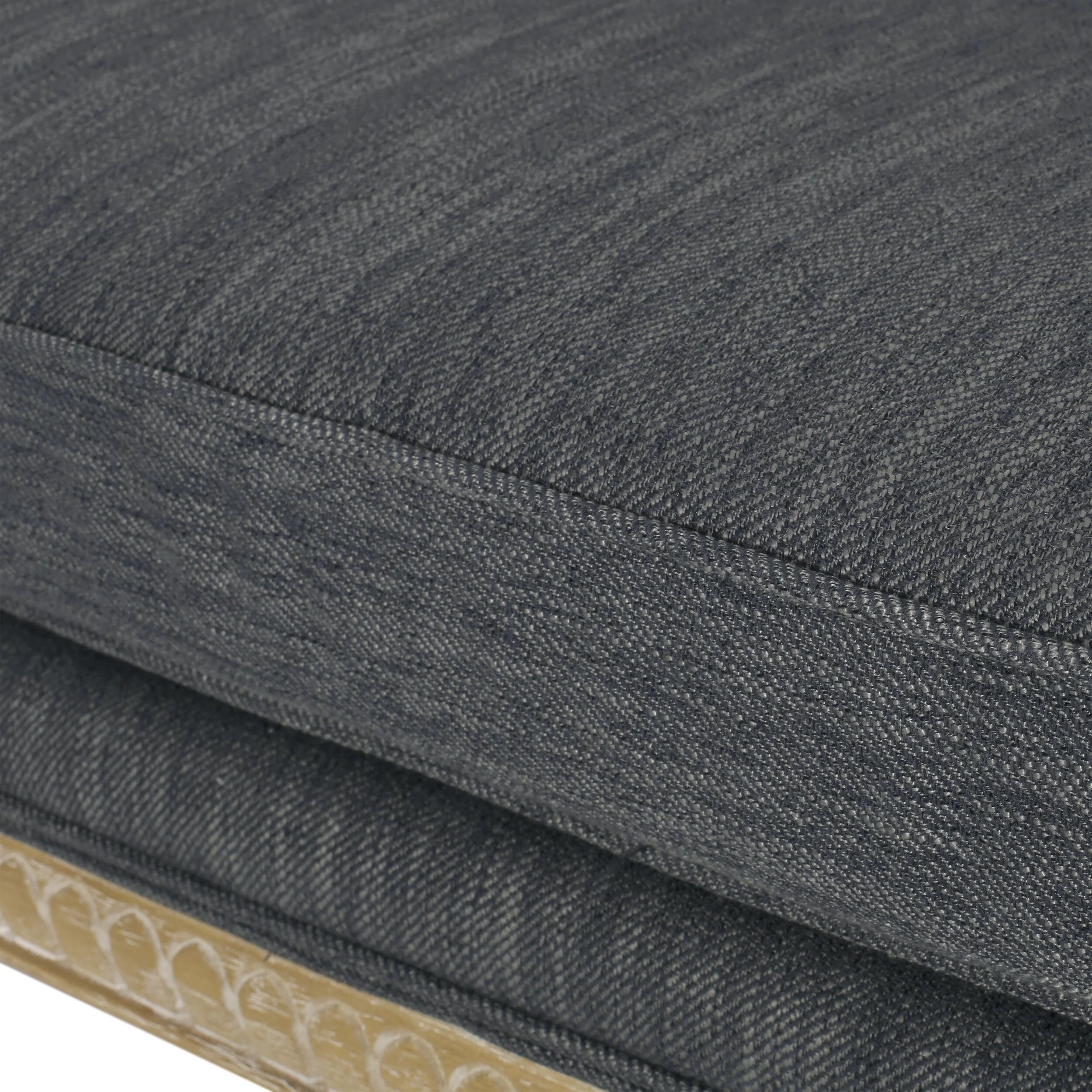 Charcoal Wood Loveseat Sofa with Rubber Wood Frame