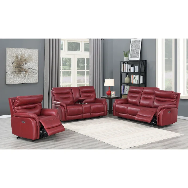 Steve Silver Ferndale Power Reclining Top Grain Leather Sofa