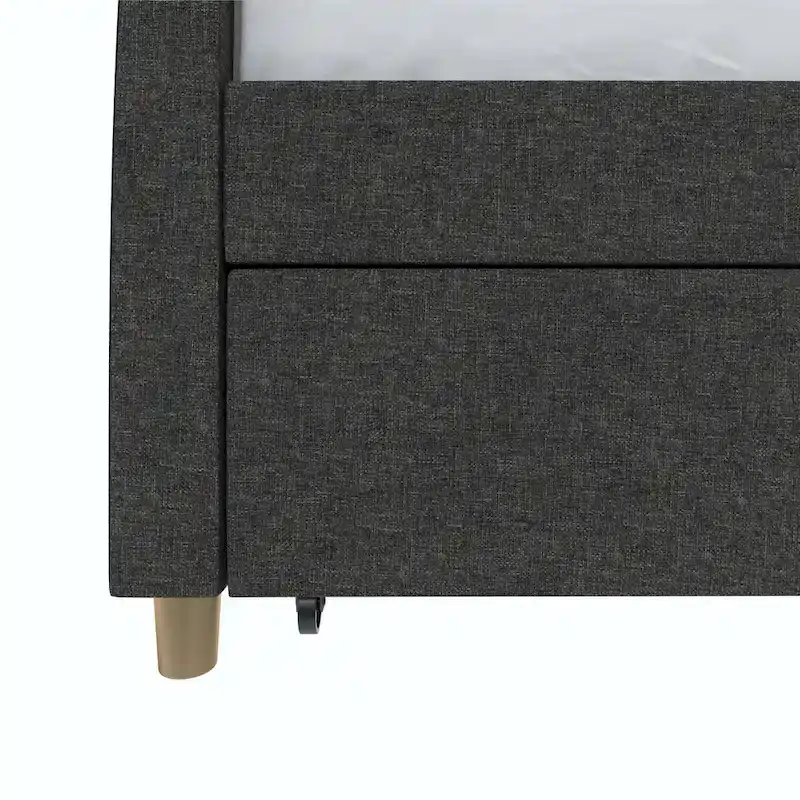 Mr. Kate Daphne Upholstered Twin Daybed with Roll Out Trundle