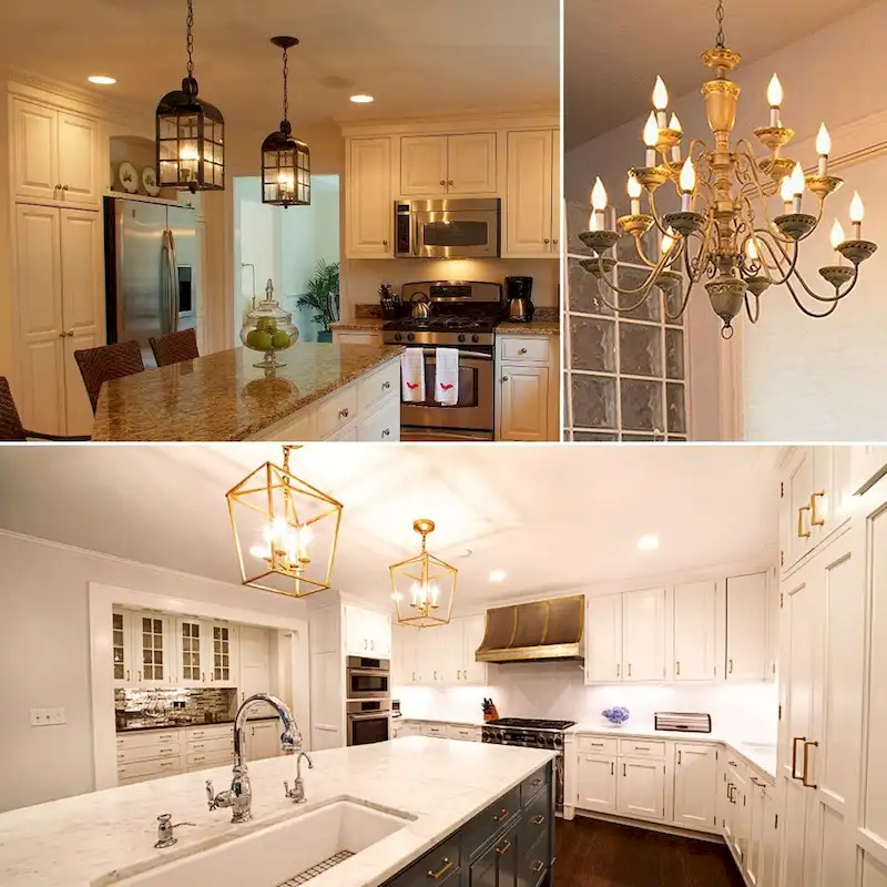 Luxrite 4W Frosted Candelabra LED Bulbs Dimmable, 2700K Warm White, 360 Lumens, 40W Equivalent, E12 Base (12 Pack)