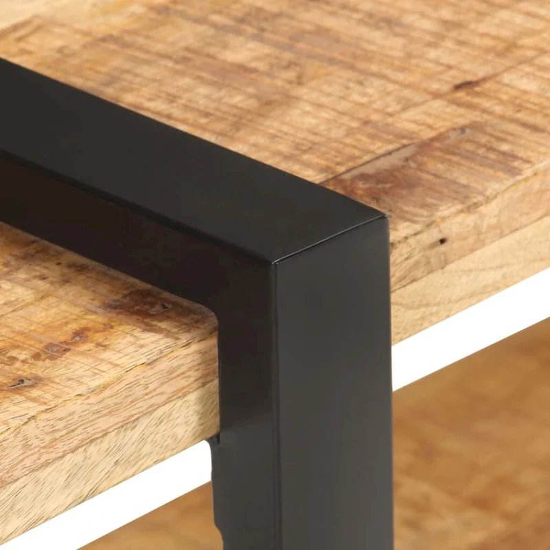 TV Stand 35.4x15.7x15.7 Rough Mango Wood