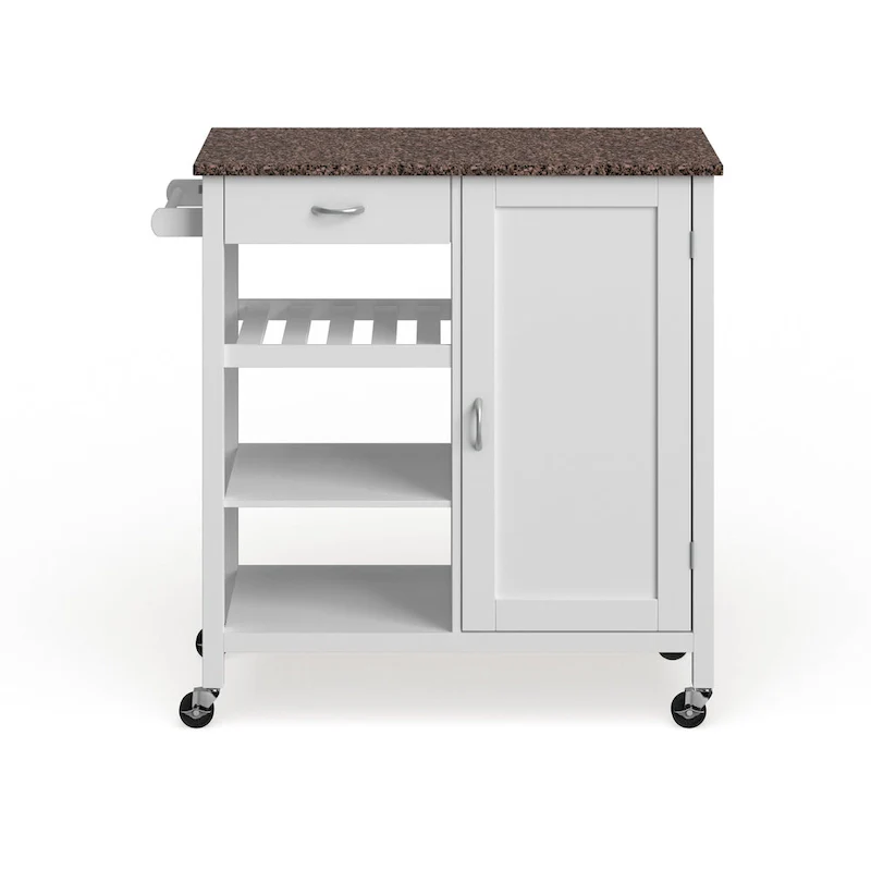 Ringsby Wooden 3-shelf Kitchen Cart