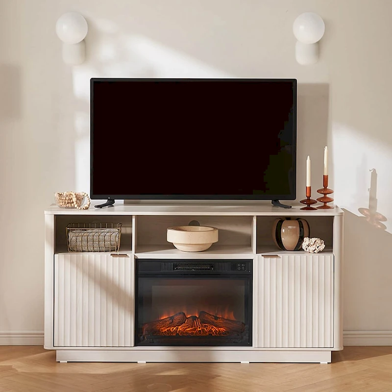 Mopio Brooklyn 59 Electric Fireplace TV Stand
