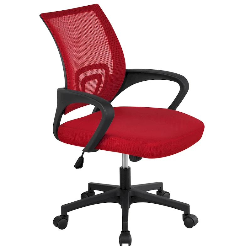 Yaheetech Adjustable Ergonomic Office Chair MidBack Mesh Swivel Chair