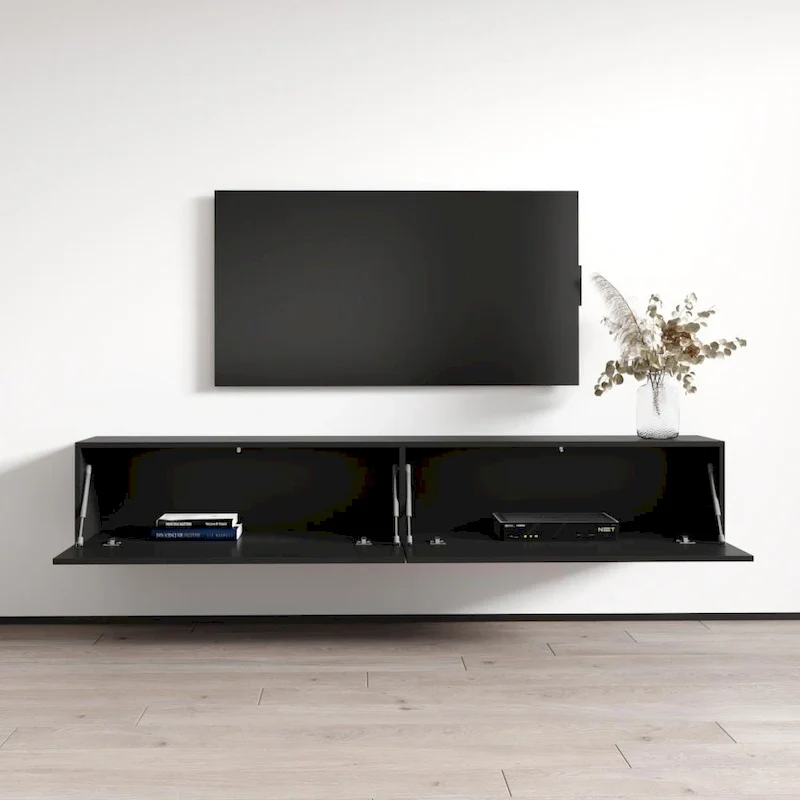 Berno 71-in. Modern Glossy Wall-mounted Floating TV Stand