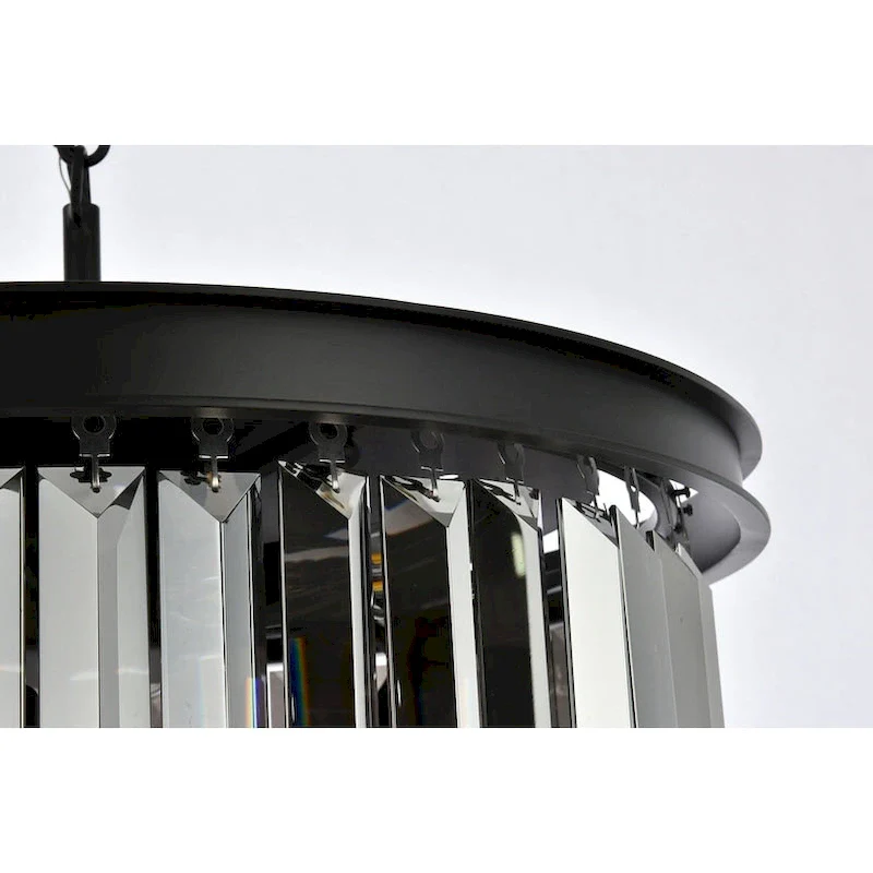 Royce Edge 6-Light Matte Black Pendant