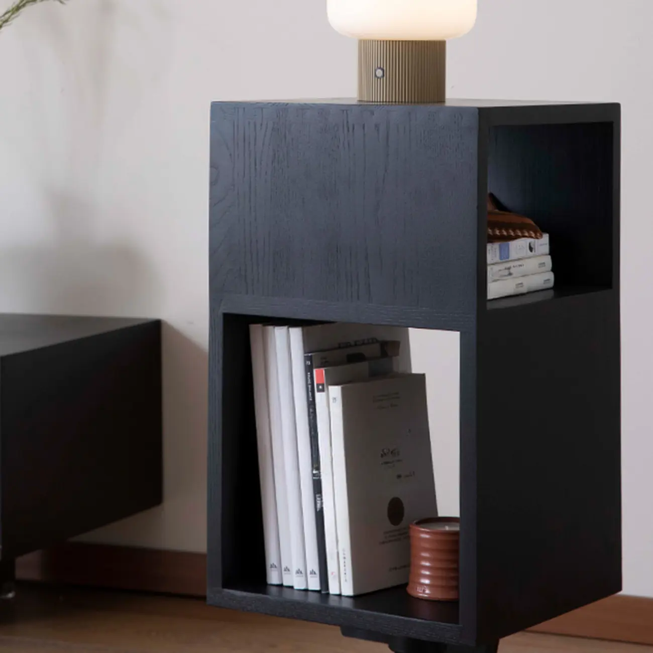 Timeless Rectangular Wooden 360¡ã Rotating Side Table