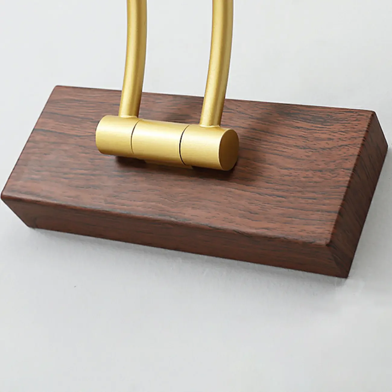 Modern Wood LED Tubular Vanity Light with Swing Arm