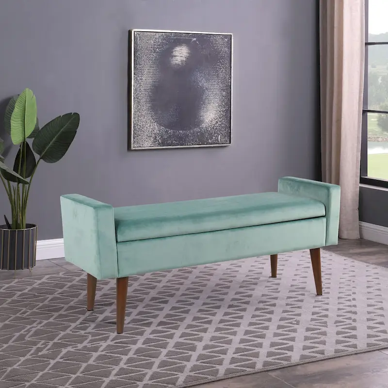 Carson Carrington Grimsey Velvet Storage Bench
