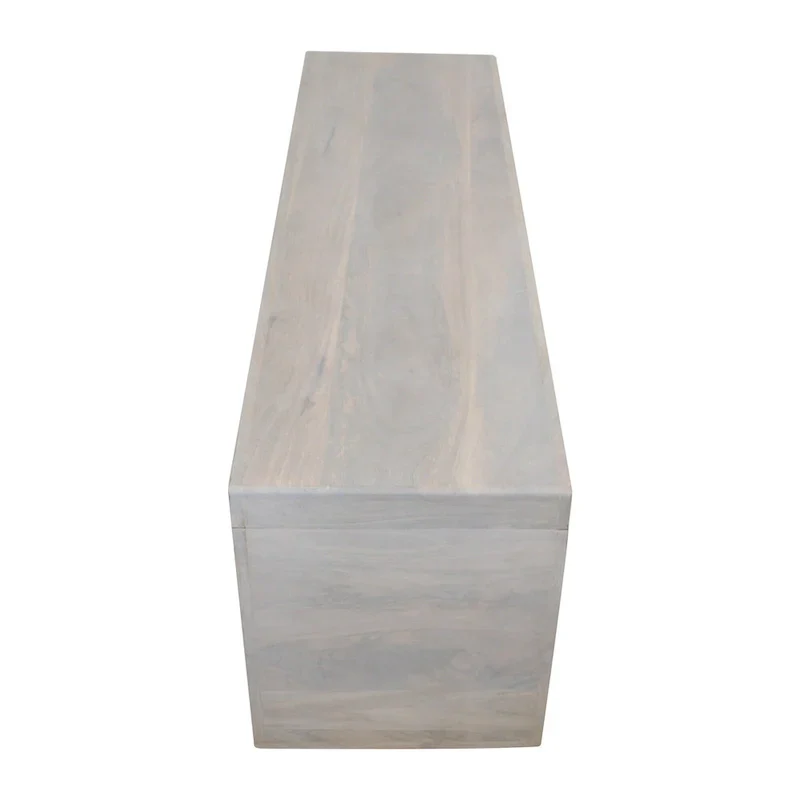 Karson White Sand Solid Wood Bench by East at Main