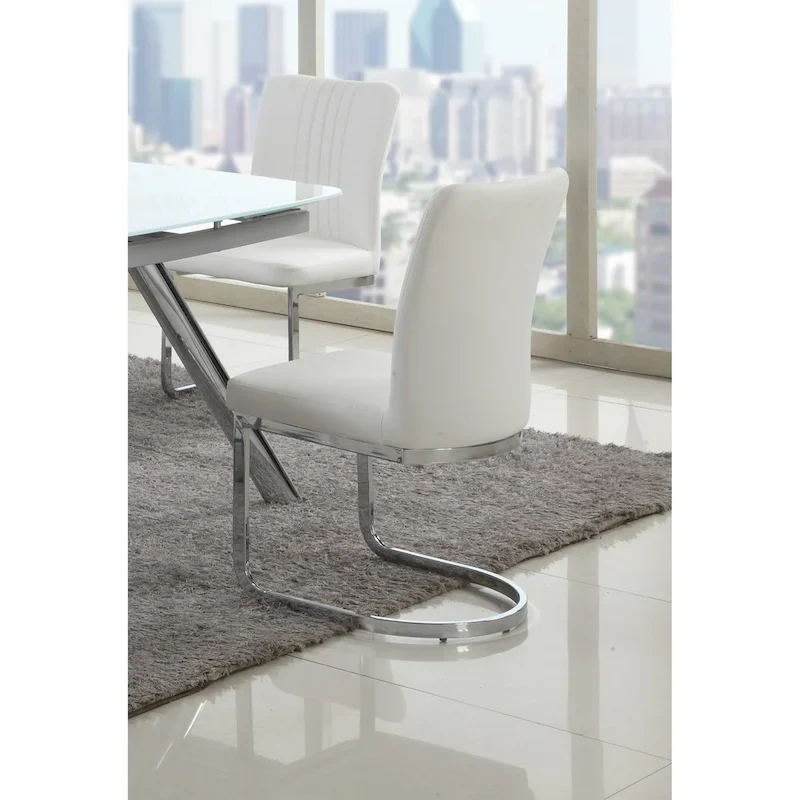 Channel Back Cantilever Side Chair, Set of 4