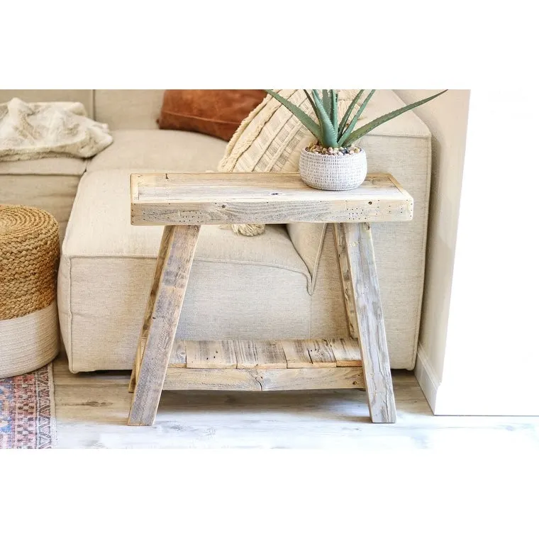 26x10x23 Aztec A Frame Side Table (Natural)