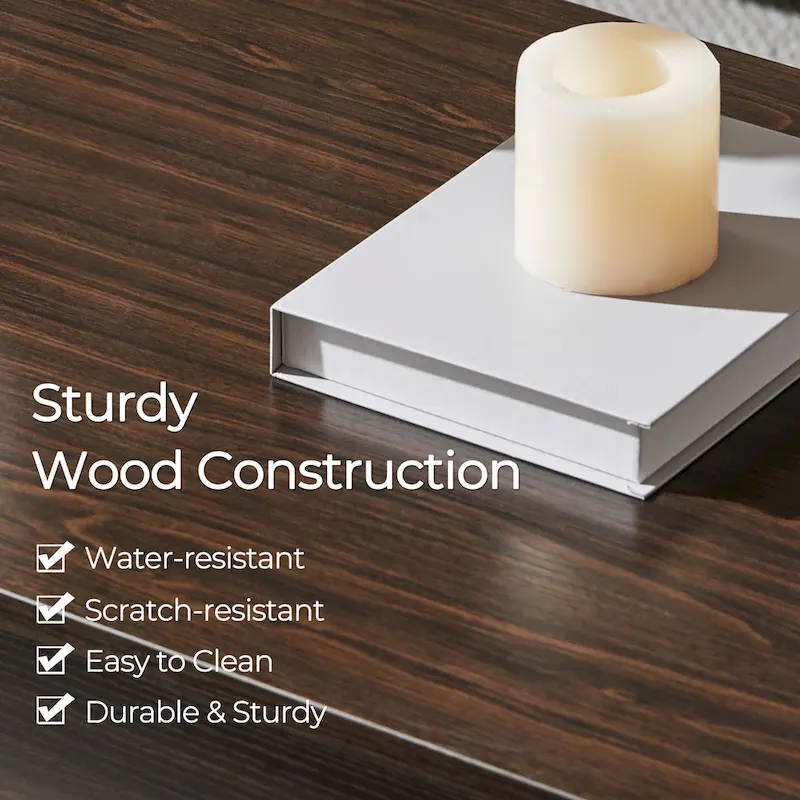 Yaheetech 47.5 Lift Top Coffee Table, Hidden Compartment/ Open Shelf