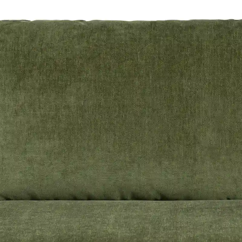 Poly & Bark Lucerne Sectional with Extra-Wide Chaise in Distressed Green Velvet