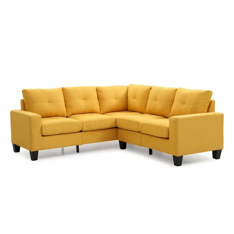 Newbury Twill Fabric Sectional Sofa