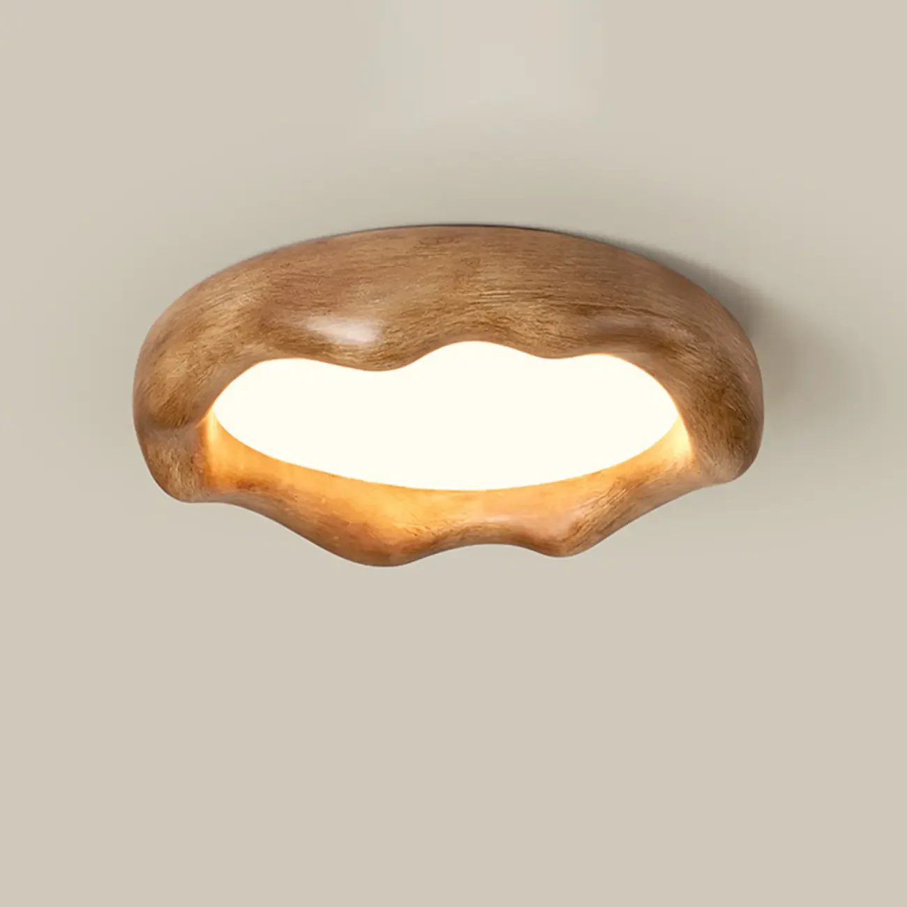 Acrylic Artistic Melting Cream Design Flush Ceiling Light