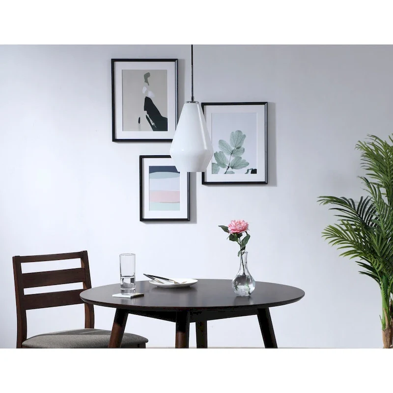 Gerald 1-light Elongated Glass Shade Hanging Pendant Light