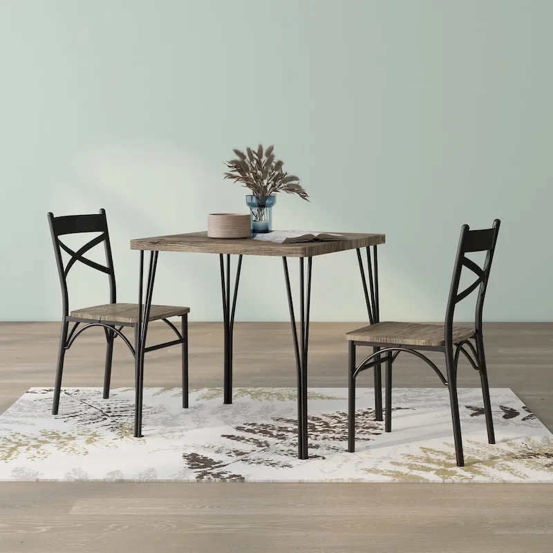 DH BASIC Small Space 2-Person Dining Set by Denhour