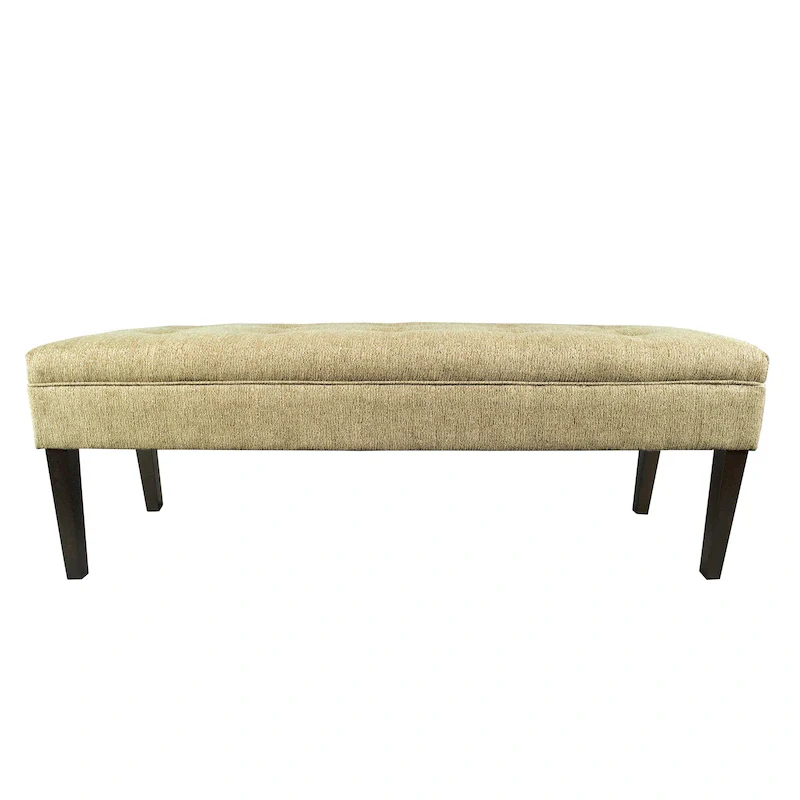 Kaya Button Tufted Upholstered Long Bench
