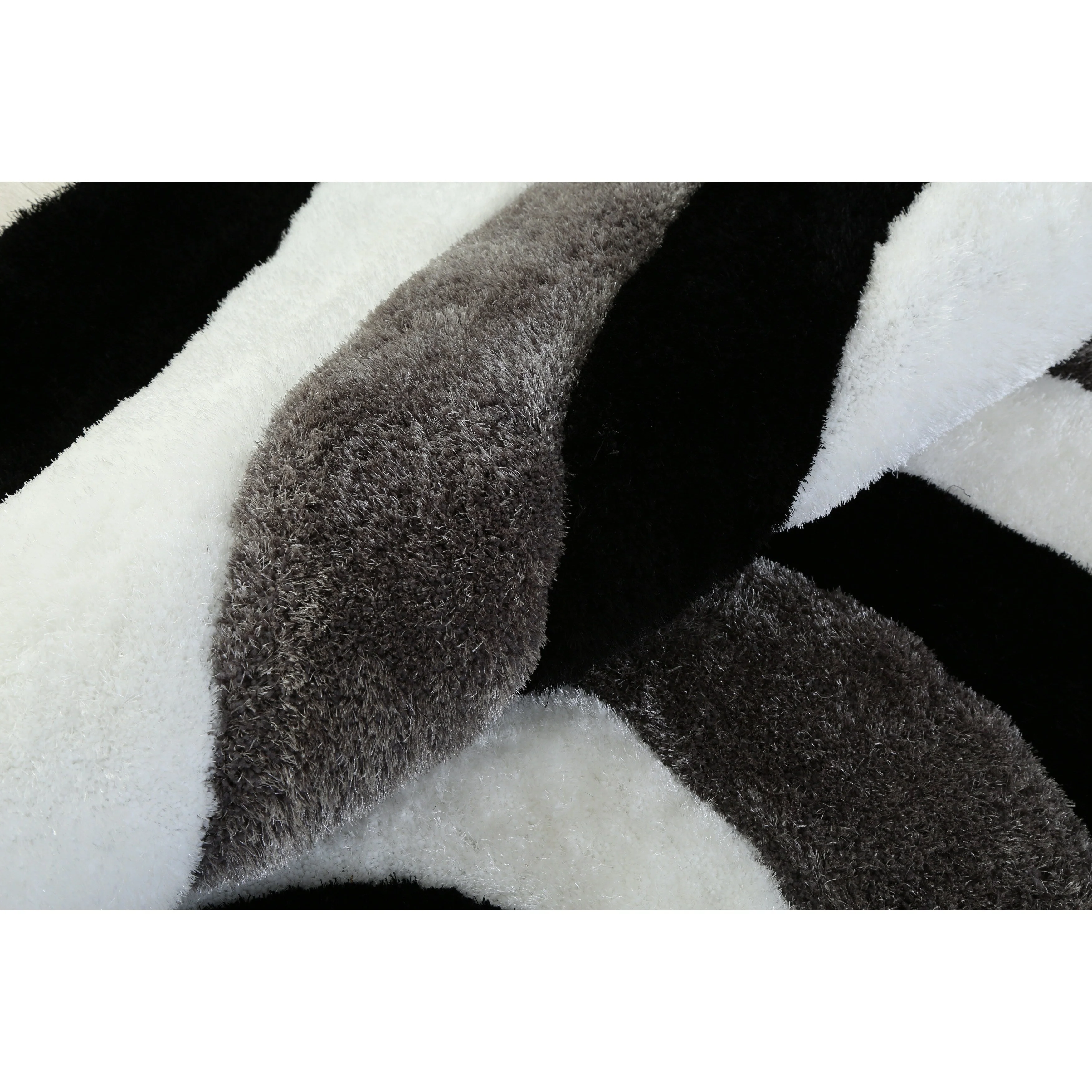 Mateos Shag Abstract Designed Area Rug