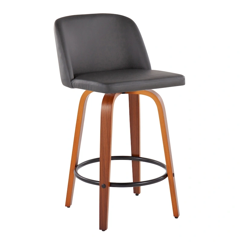 Carson Carrington Vallberga 26  Counter Stool with Black Round Footrest (Set of 2)