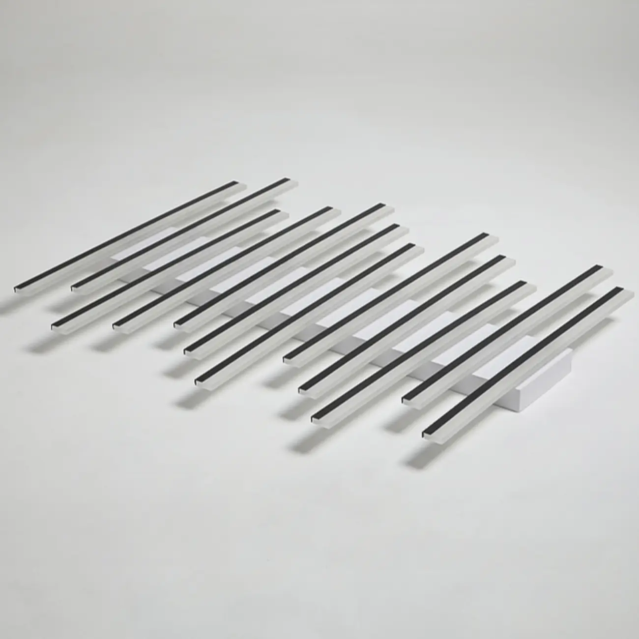 Geometric LED Semi Flush Ceiling Light with Acrylic Shade