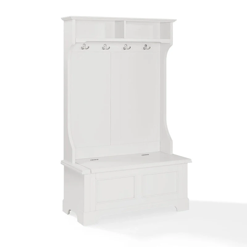 Campbell Classic White Wooden Hall Tree