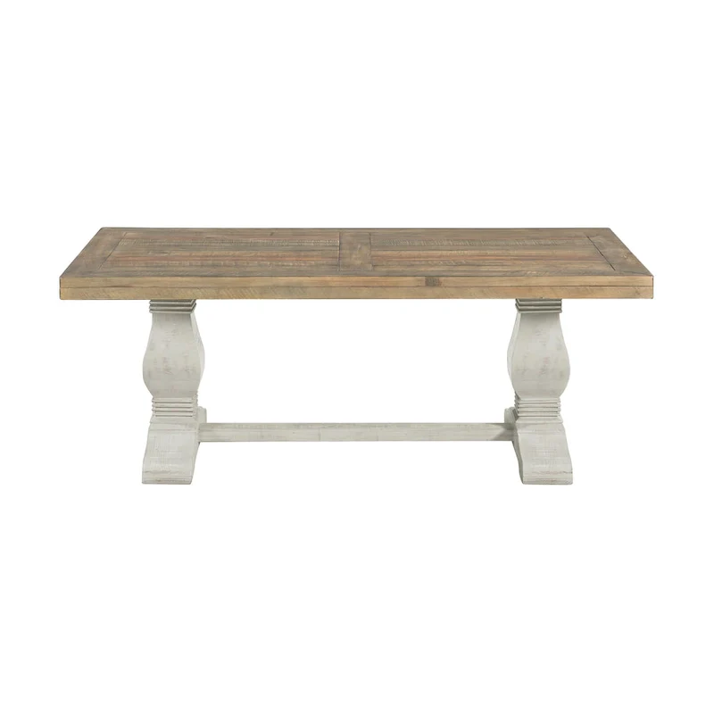 50 Solid Wood Pedestal Coffee Table