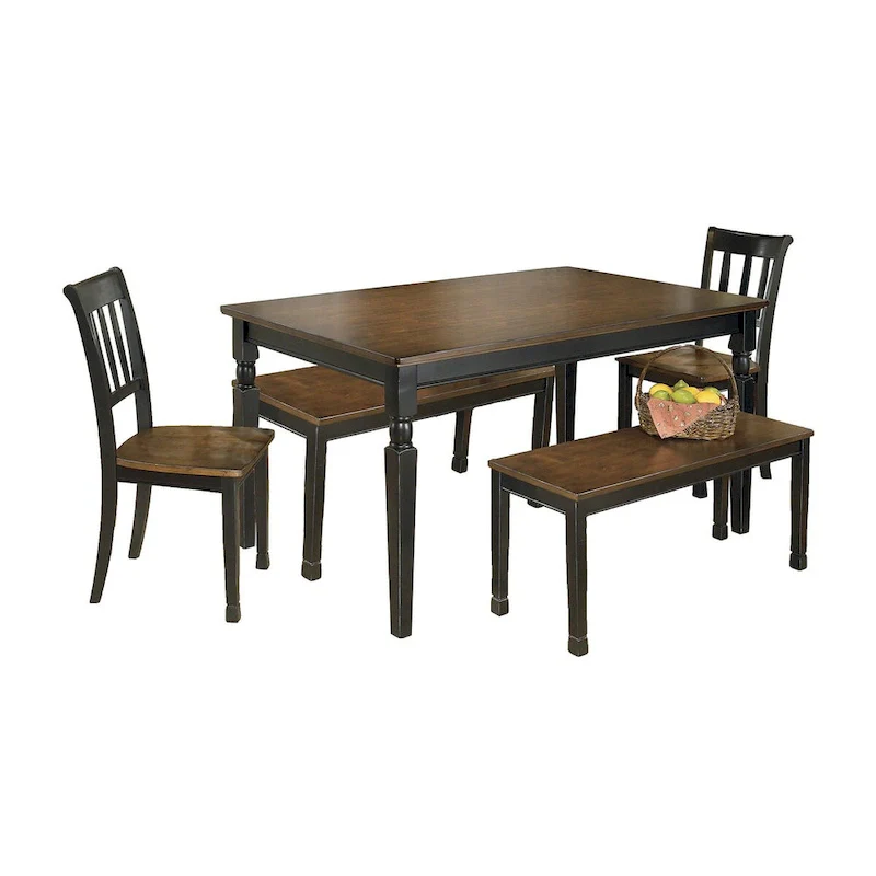 Signature Design by Ashley Owingsville Black/Brown 5-Piece Dining Package