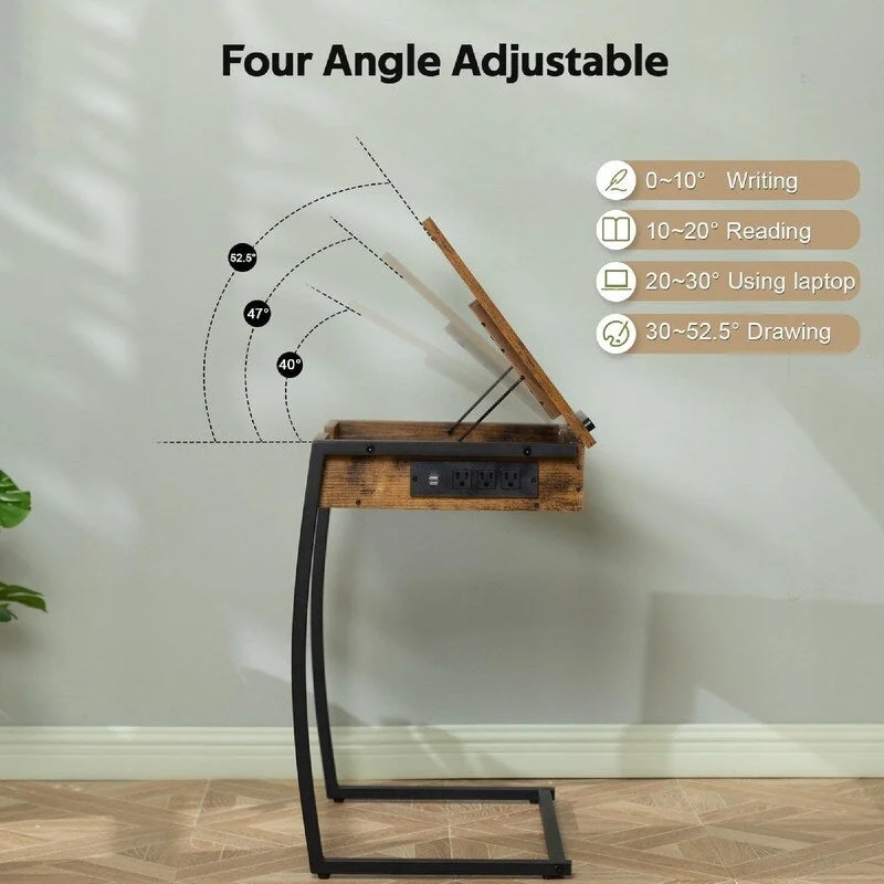 TV Tray Tables - 23.6D x 15.75W x 28.5H