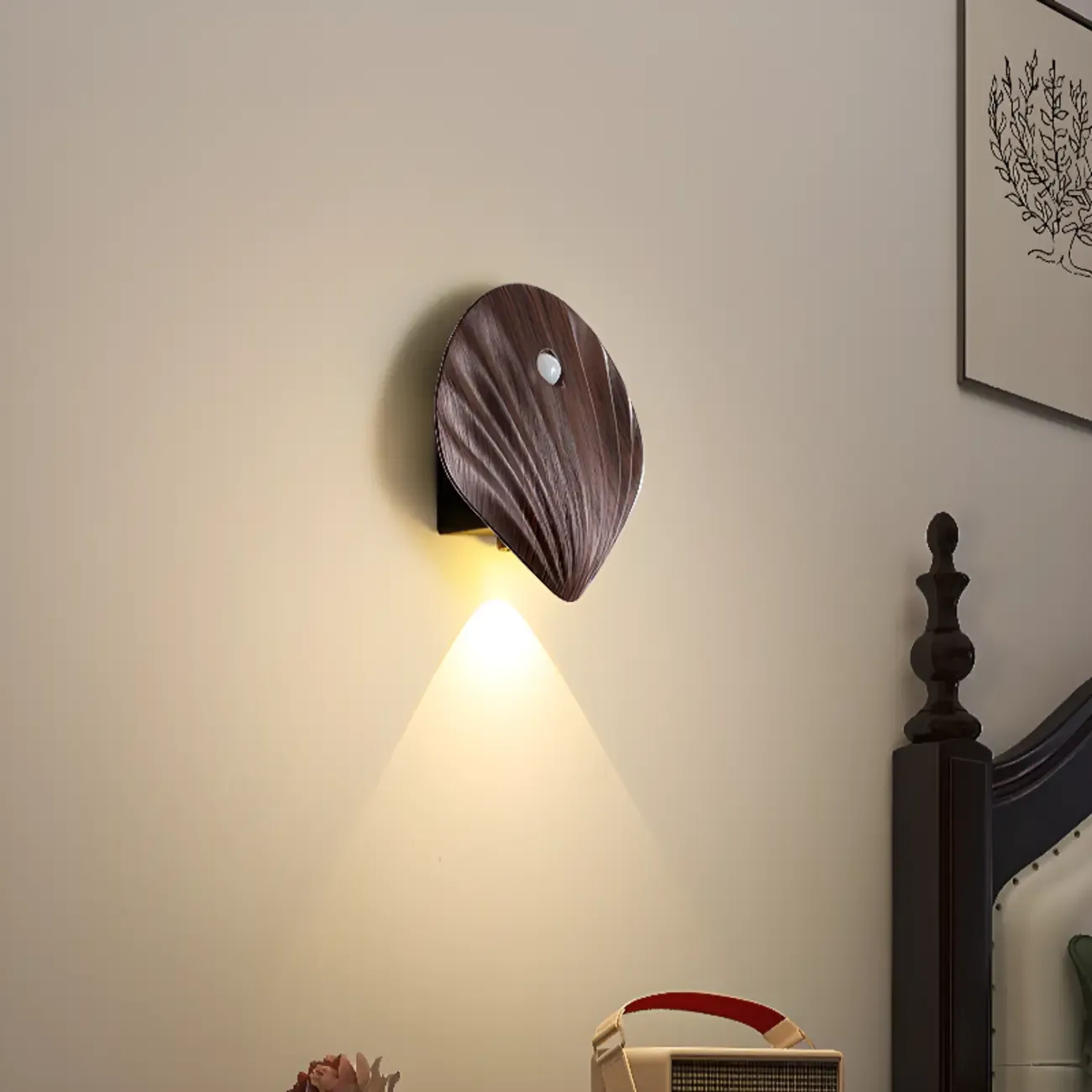 Minimalist Shell-Shape Rechargeable LED Wall Sconce