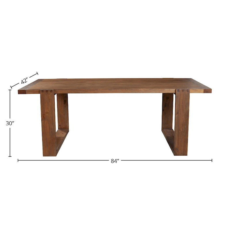 Alpine Furniture Ayala Wood Dining Table in Antique Cappuccino