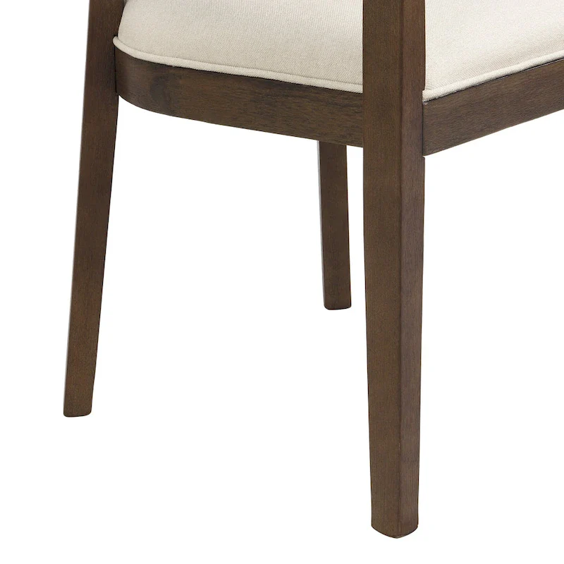 Halea Farmhouse Rubberwood Dining Chairs with Cane Back (Set of 2) by