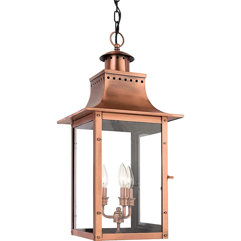 Chalmers 3-Light Aged Copper Mini Pendant