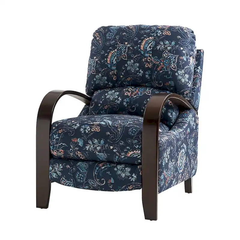 Rita Genuine Leather Manual Recliner by Hulala Home