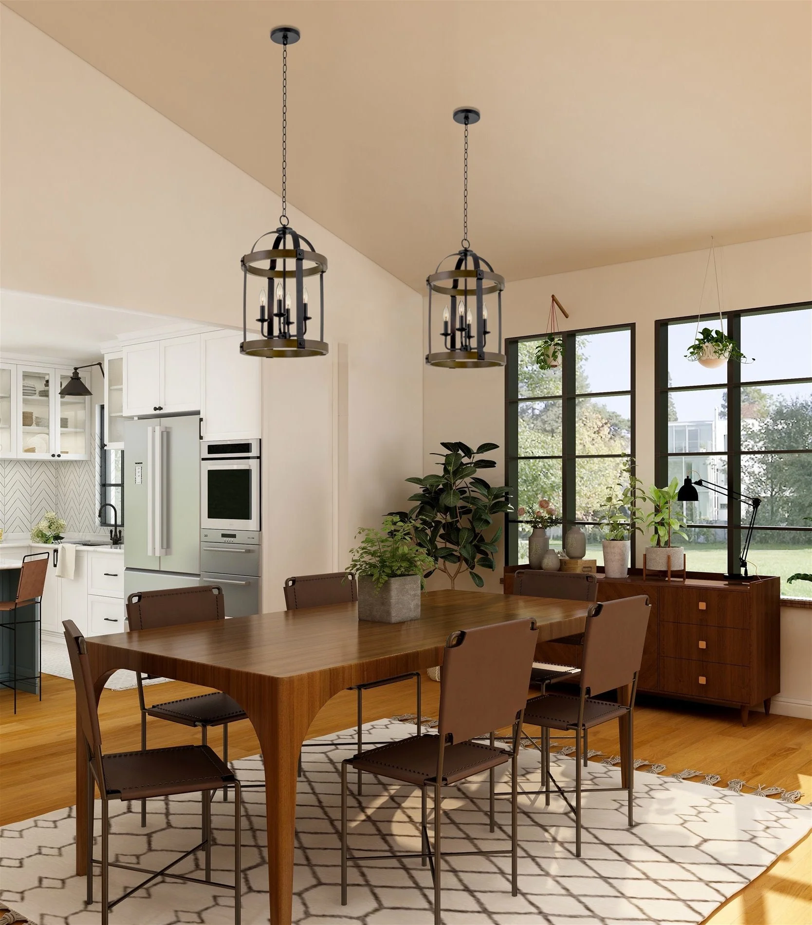 Osprey 23 4-Light Rustic Farmhouse Lantern Chandelier