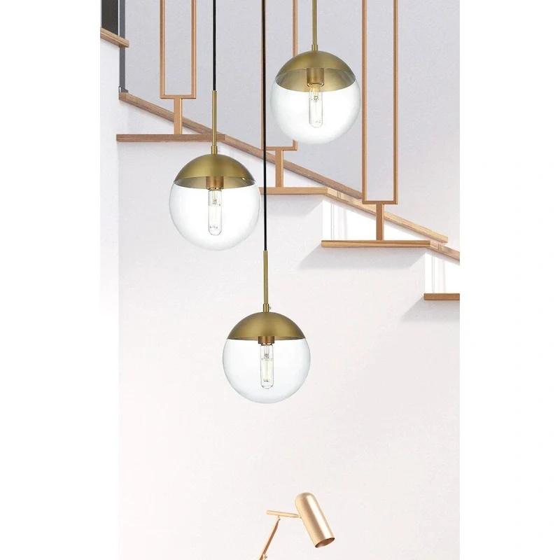 3-Light 18 inch Pendant with Clear Glass