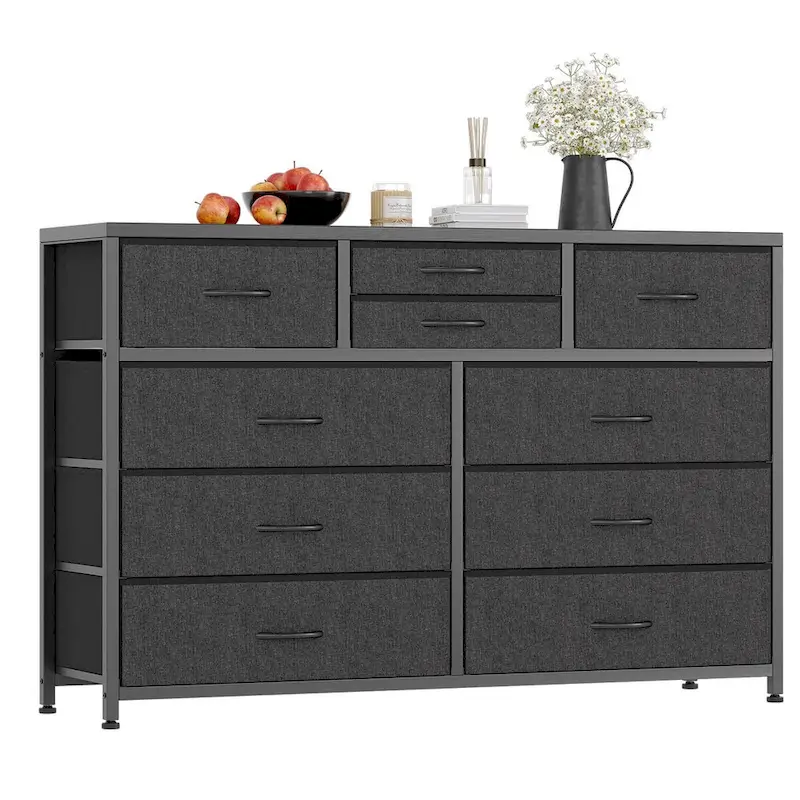 10 Drawer Dresser TV Stand - 55 inches