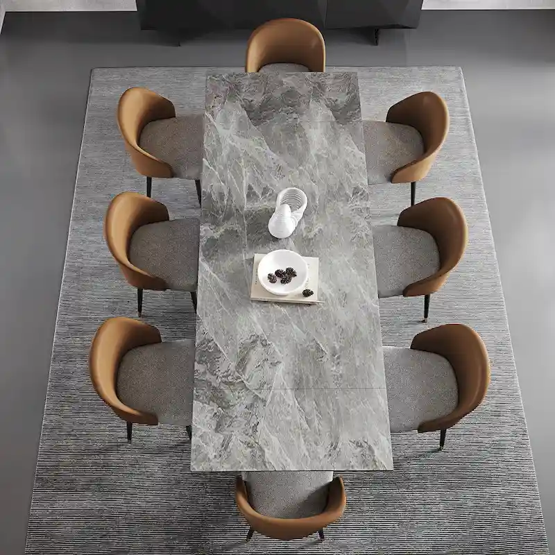 110.24  Extendable Rectangular Sintered Stone Dining Table - 78.74  to 110.24