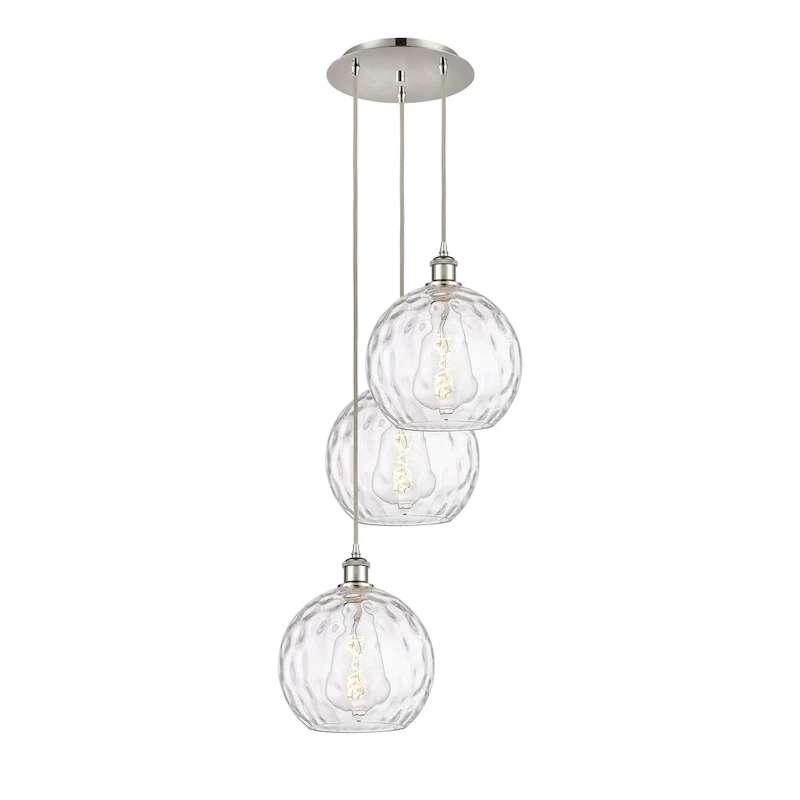Innovations Lighting Athens Water Glass 3 Light 17  Multi-Pendant