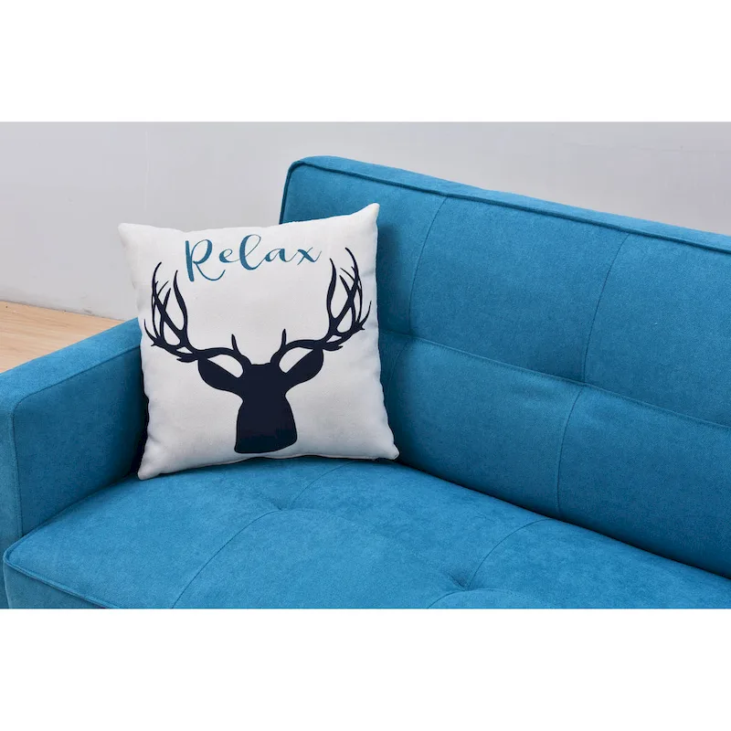 Velvet Wingback Push Back Recliner Chair