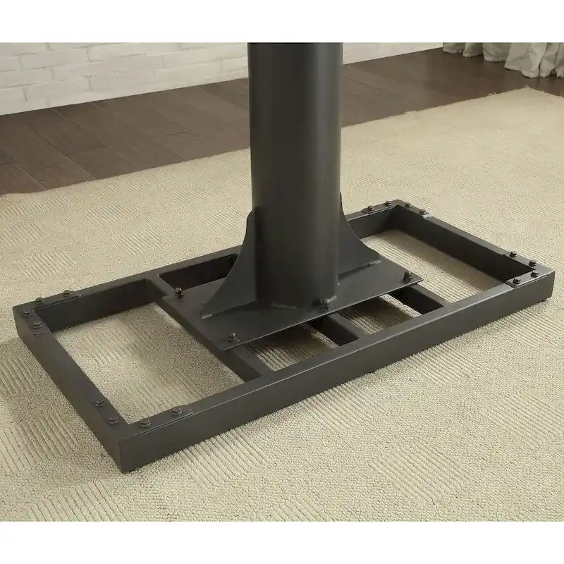 Furniture of America Kic Industrial Black 49-in Adjustable Standing Desk