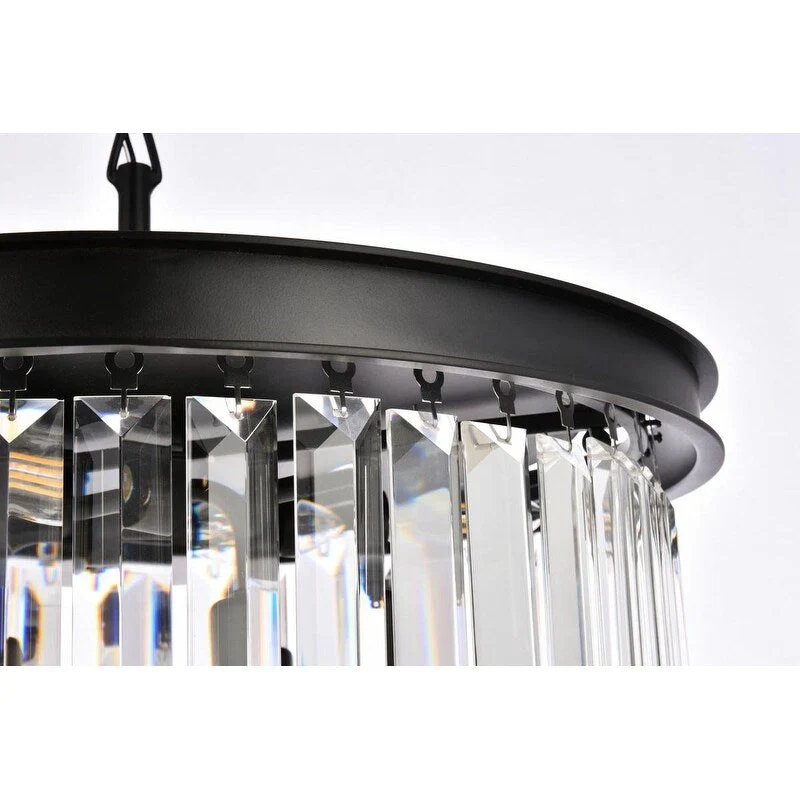 Royce Edge 6-Light Matte Black Pendant