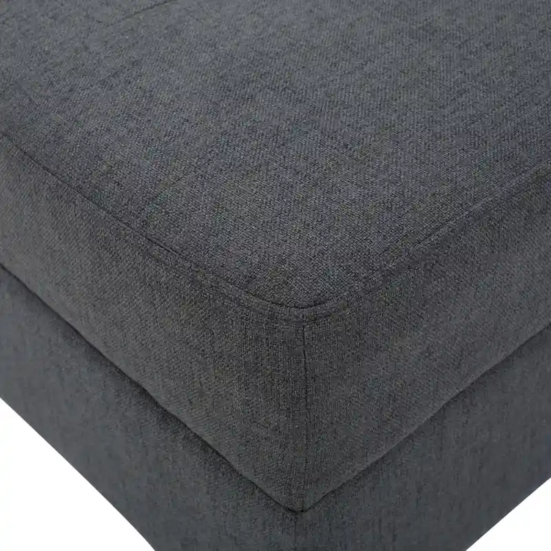 Tiernan Tufted Fabric Ottoman by Christopher Knight Home