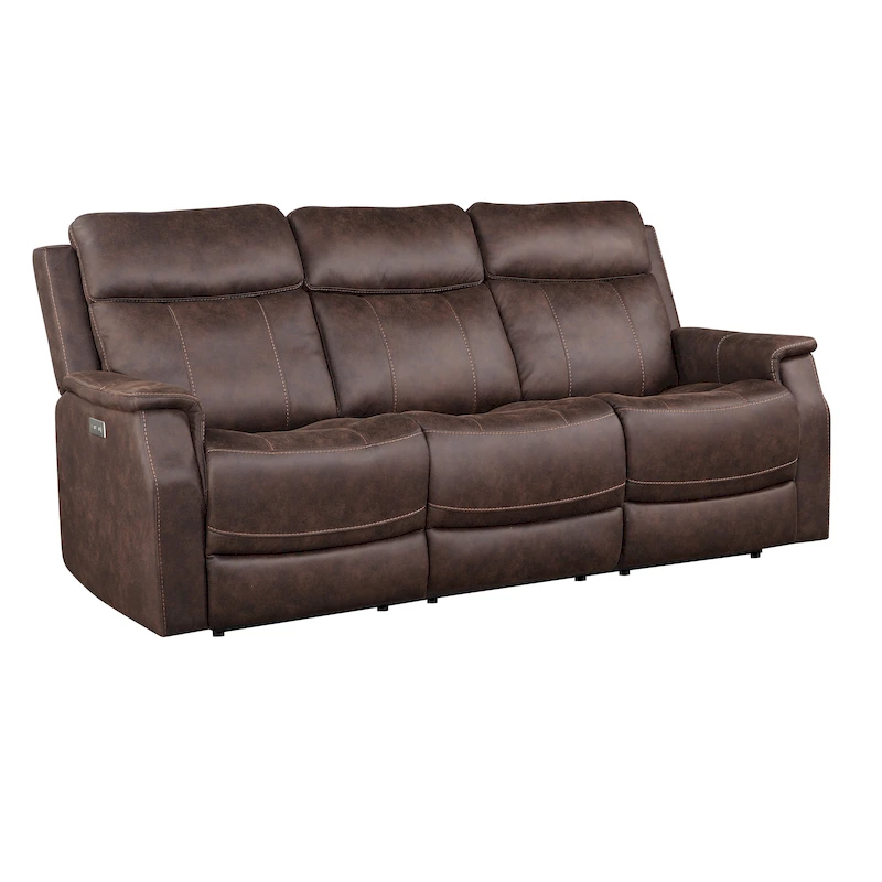 Steve Silver Faux Leather Power Reclining Sofa