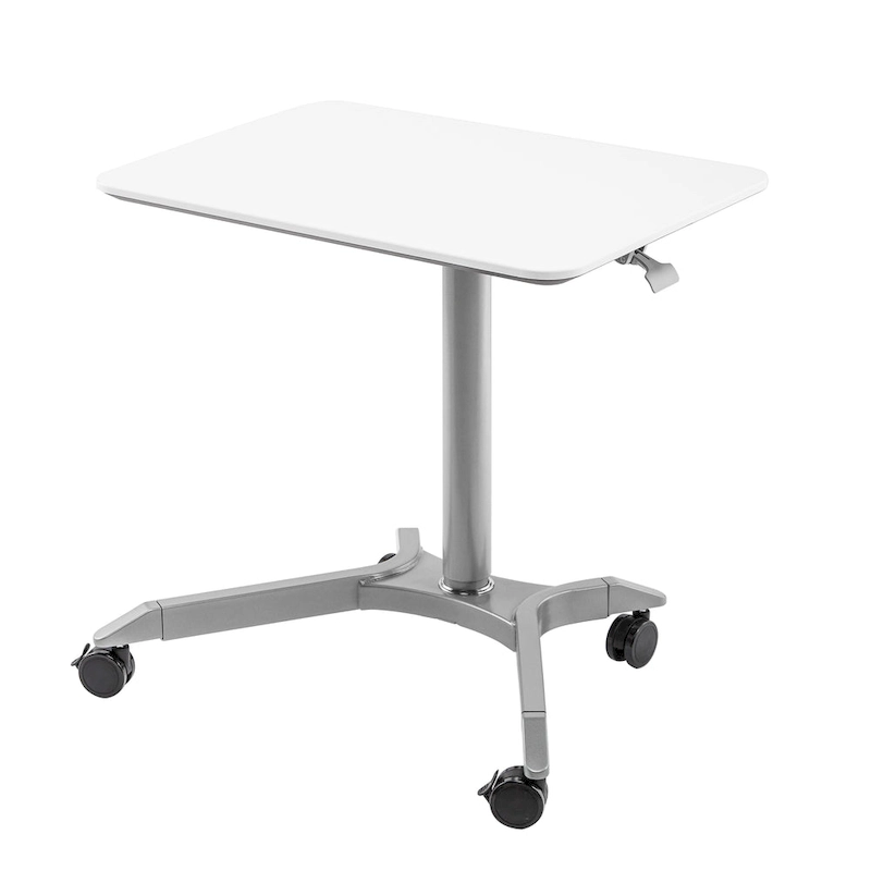 airLIFT XL 28 Pneumatic Height Adjustable Sit-Stand Mobile Laptop Computer Desk Cart