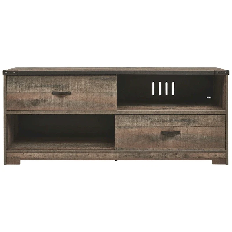Trinell Casual Large TV Stand, Brown