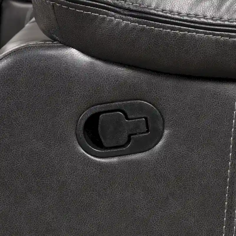 Transitional Faux Leather Reclining Sectional Sofa